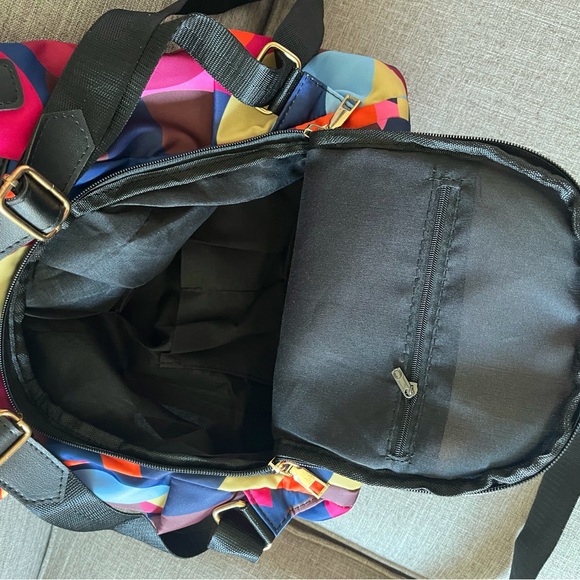 Multicolor POABA Geometric Backpack - Picture 4 of 8